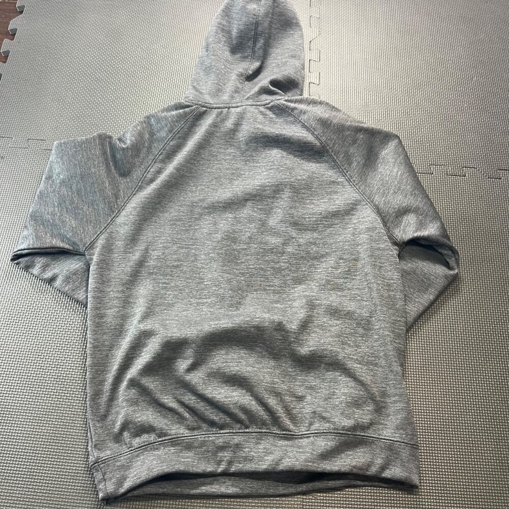 Wisconsin Badgers Colosseum Mens S Gray & Red Pullover Hoodie Sweatshirt - Picture 2 of 5